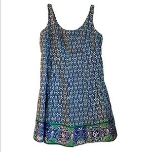 Adorable Nine West Blue and Green Sundress